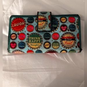 Fossil Bottle Caps Bifold Wallet